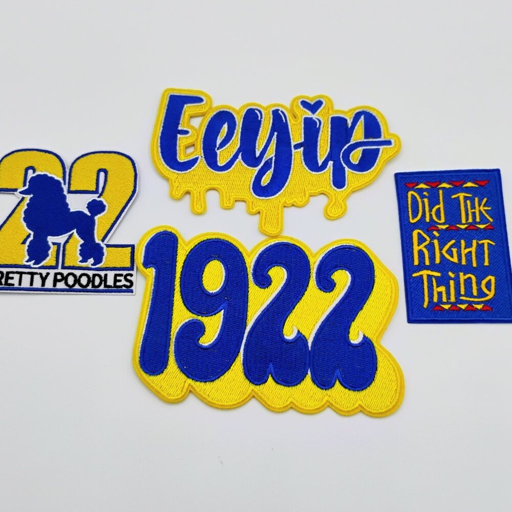 Sigma Gamma Rho iron patches set of 4
